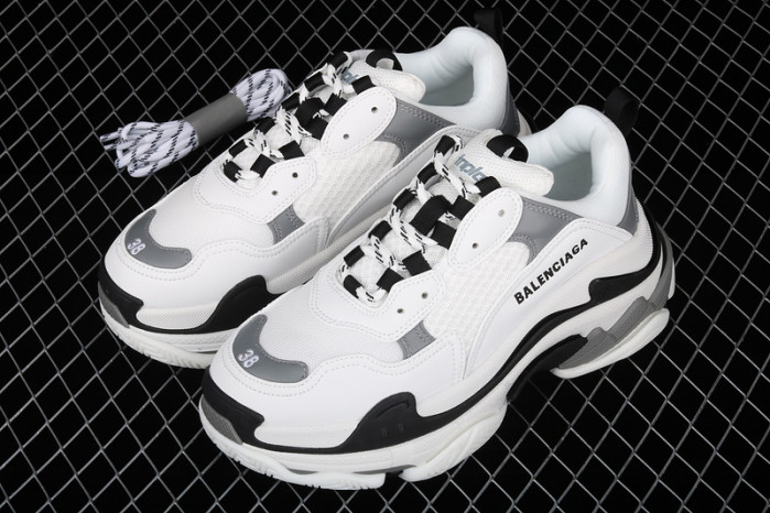 bl triple s trainers sneakers black grey black 121705