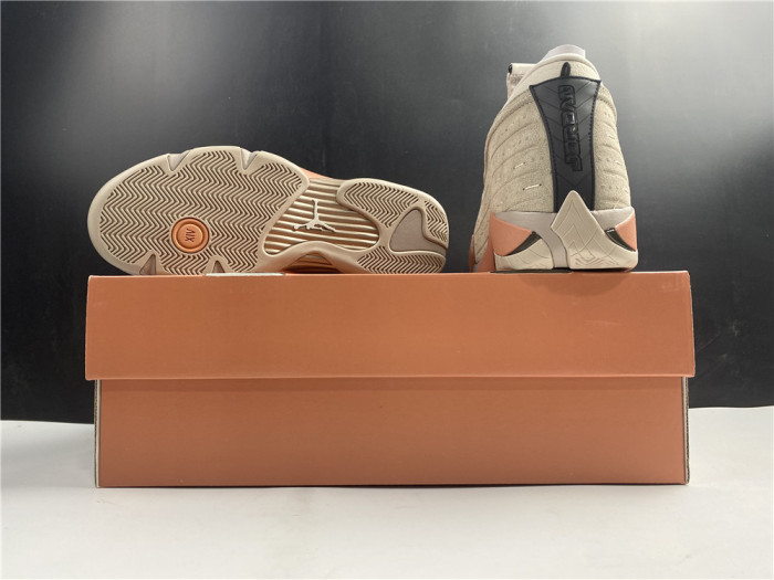 clot x air jordan 14 low sepia stone dc9857-200