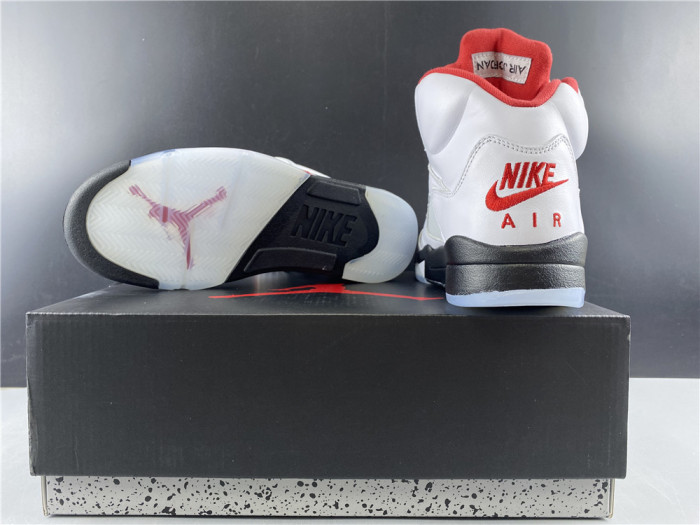 jordan 5 retro fire red silver tongue (2020) - da1911-102