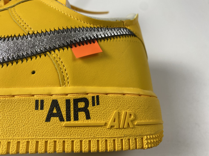 off-white x nike air force 1 low “university gold” dd1876-700