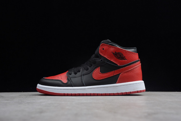 air jordan 1 kids retro high og “banned” red 555088-001