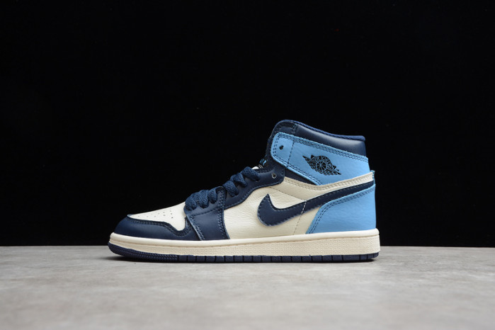 air jordan 1 kids retro high obsidian unc 555088-140