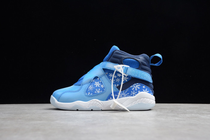 air jordan 8 kids retro snow blizzard 305369-400