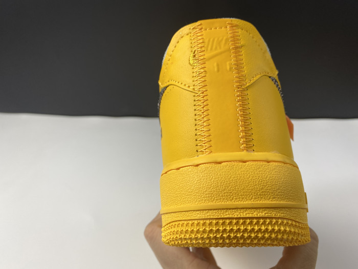 off-white x nike air force 1 low “university gold” dd1876-700
