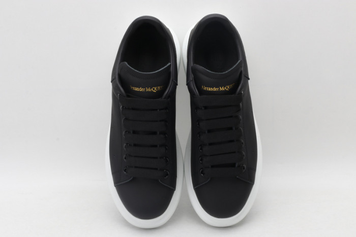 alex mcqu black white sole sneakers