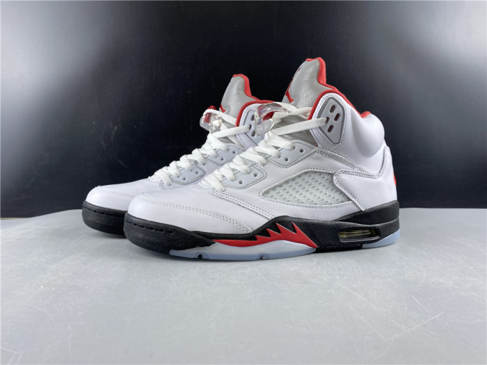 jordan 5 retro fire red silver tongue (2020) - da1911-102