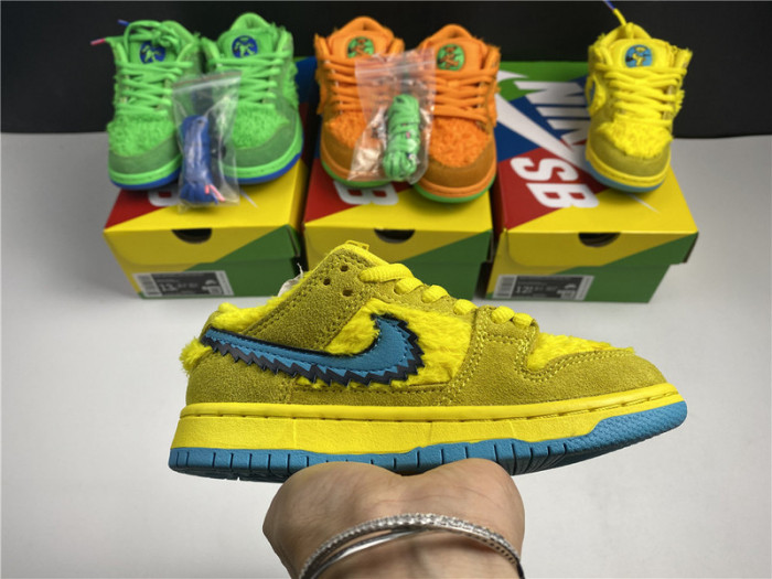 grateful dead x dunk low sb kids ''yellow bear'' - nike - cj5378-700