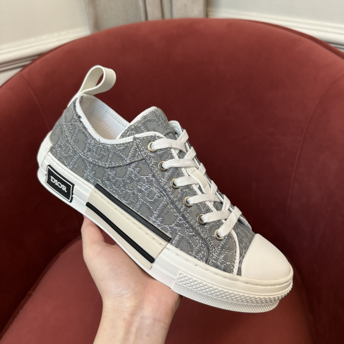 Dior B23 Low Top Canvas Oblique Black D04
