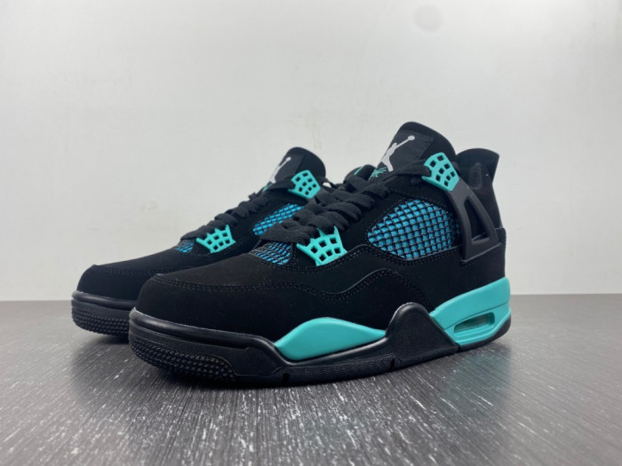 air jordan 4 black tiff any green bq7669-132