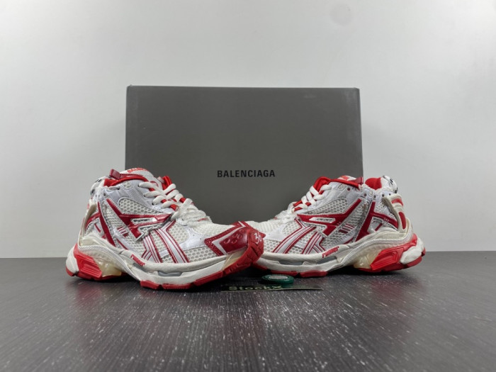 Ba*len*cia*ga runner white red 677402w3rb29060