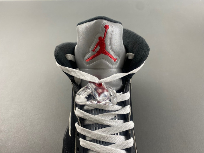OFF WHITE AIR JORDAN 5 BLACK METALLIC REIMAGINED - HF3975-00