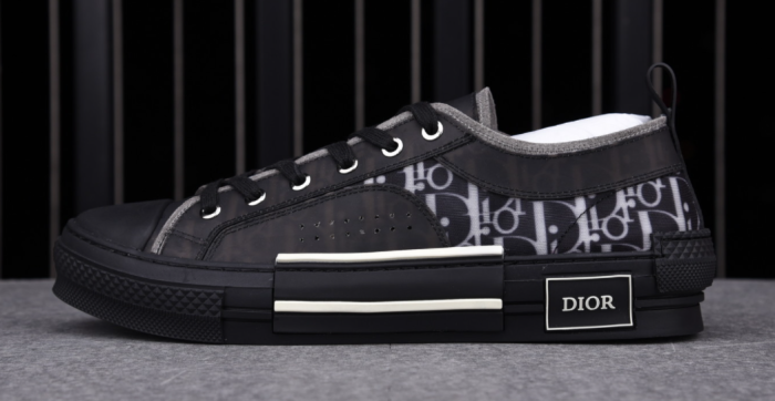 D*or b23 low top canvas oblique black 3sh118yuo