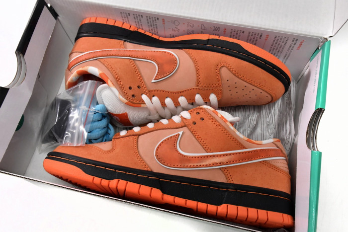 concepts x nike sb dunk low “orange lobster” fd8776-800