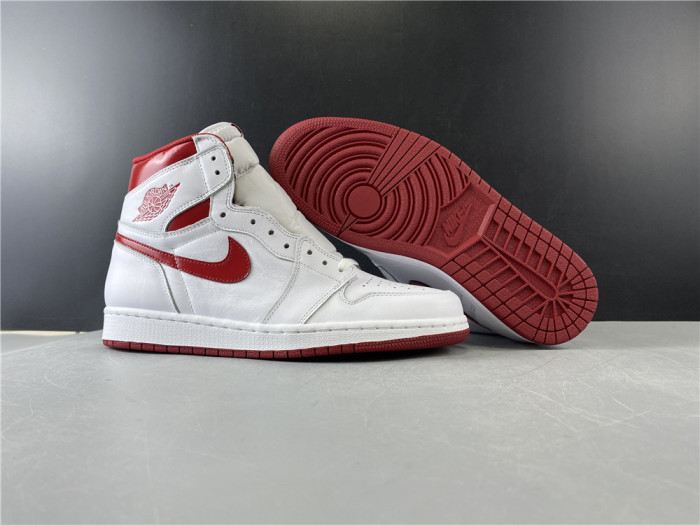 air jordan 1 retro high og "metallic red" - 555088 103