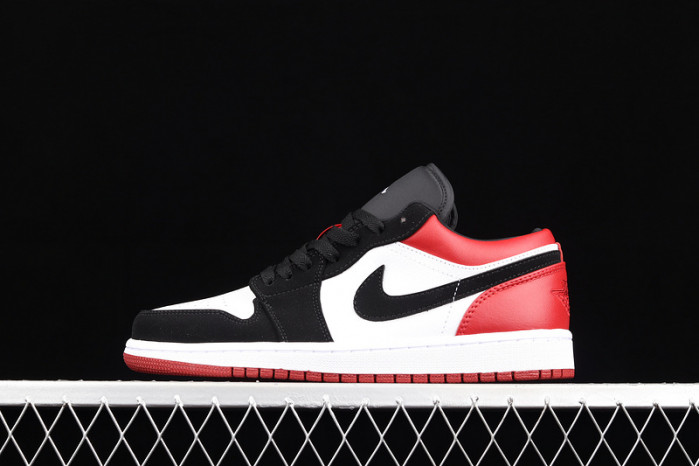 air jordan 1 low black toe 553558-116