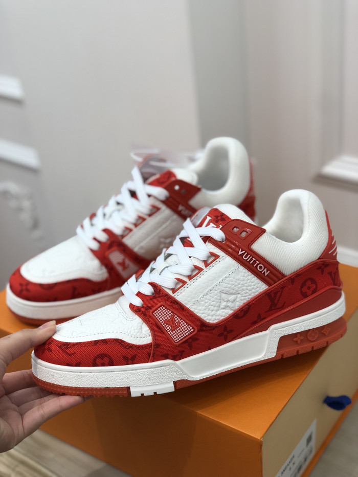 l**isV*t*n x nike air force lv white red