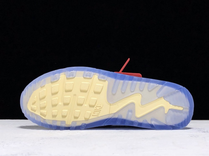 off-white x nike air max 90 am90 the ten 10 sail muslin virgil abloh - aa7293-100