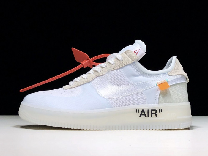 nike air force 1 low off-white all white - ao4606-100