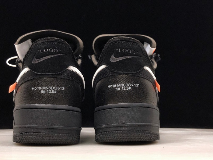 off-white nike air force 1 black - ao4606-001