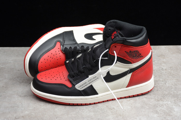 air jordan 1 retro high gs bred toe og 575441-610