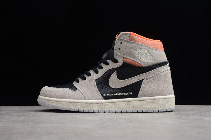 air jordan 1 retro high og ''grey crimson'' - air jordan - 555088-018