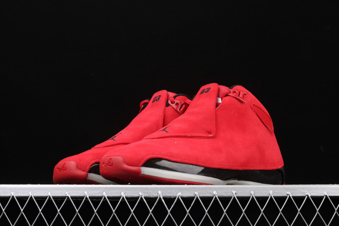 air jordan 18 retro "red suede" - air jordan - aa2494-601