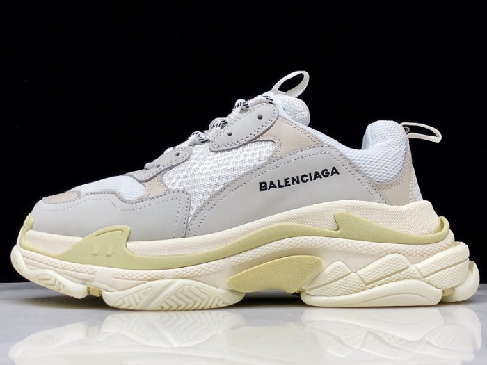 bl 17fw triple s sneaker dad shoe cream h903p018