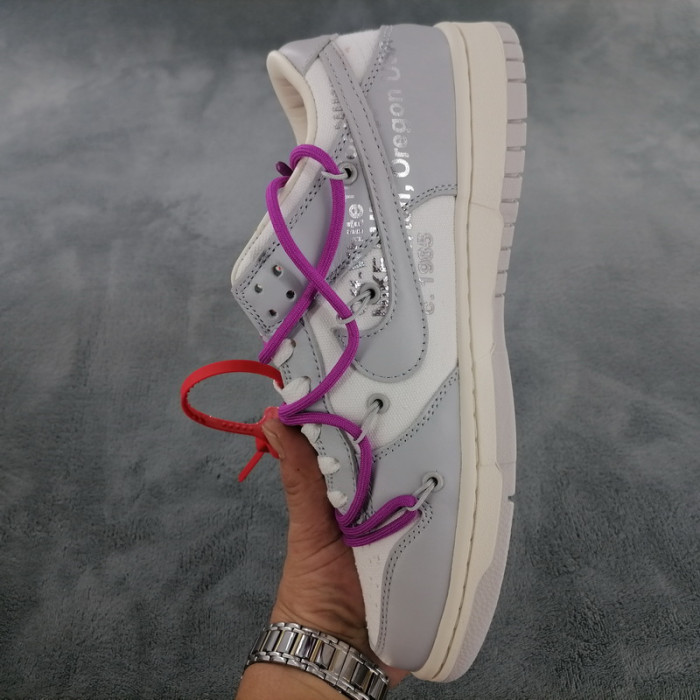 nike dunk low off-white lot 45 dm1602-101