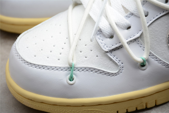 off white nike dunk low the 50 white dm1602-127