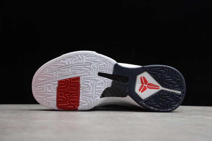 zoom kobe vx white/obsidian-sport red 386430-103