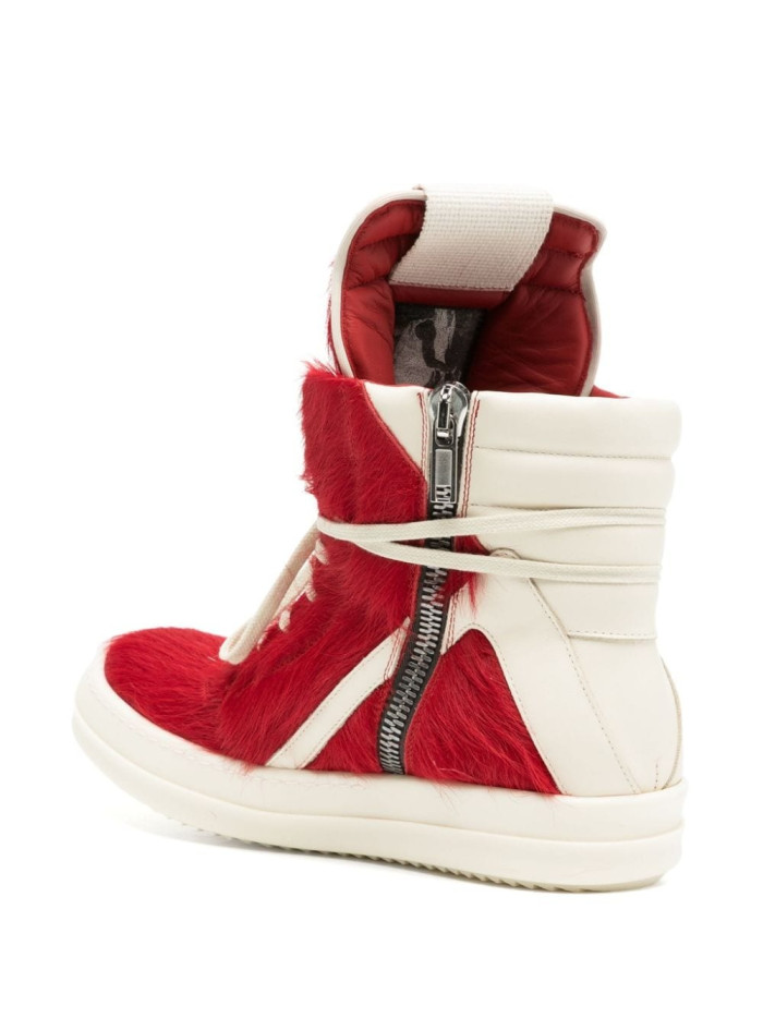 RICK OWENS GEOBASKET FUR SNEAKS 20250331