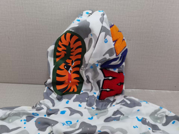 BP153 Bape Camouflage Shark Hoodies 20240906
