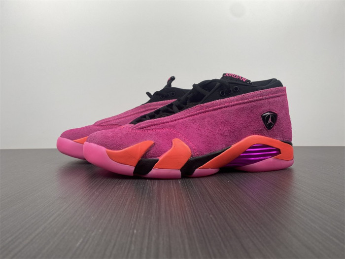 jordan 14 retro low shocking pink (w) dh4121-600