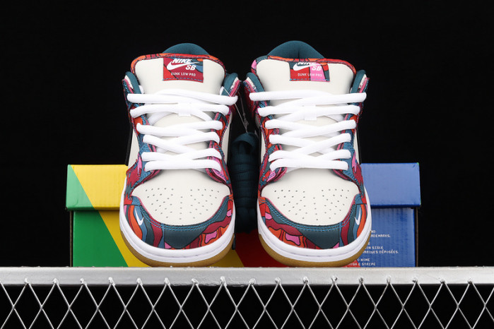 nike sb dunk low pro parra abstract art (2021) - dh7695-600