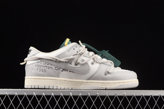 nike dunk low off-white lot 42 dm1602-117