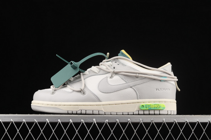 nike dunk low off-white lot 42 dm1602-117