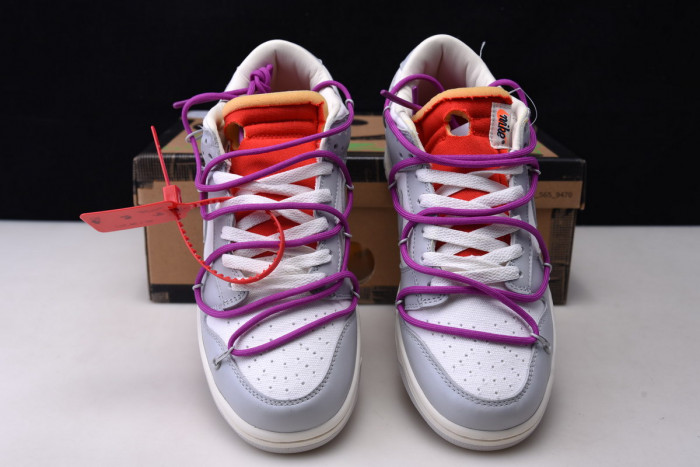 nike dunk low off-white lot 45 dm1602-101